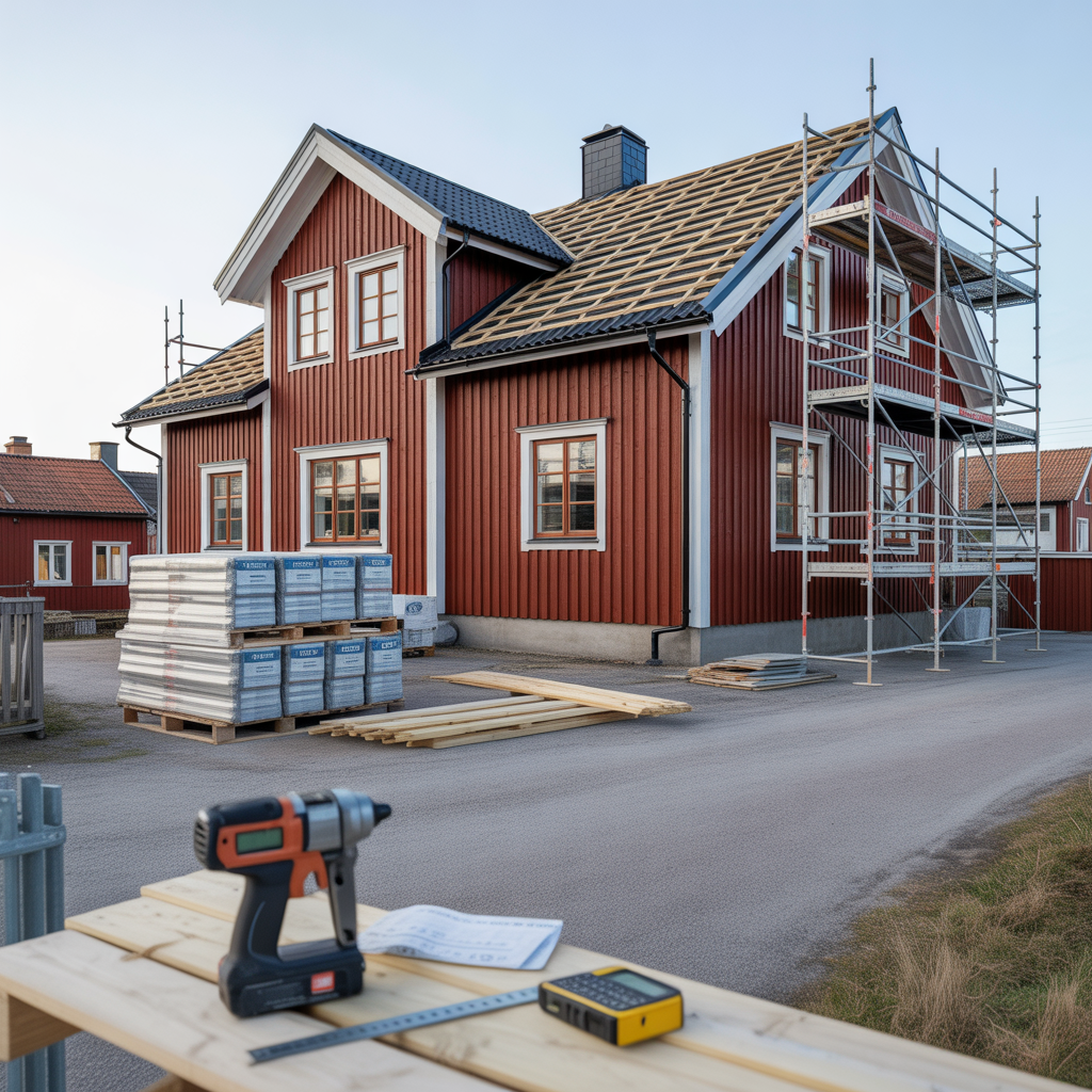 kostnad for takomlaggning 2025 material arbete rotavdrag