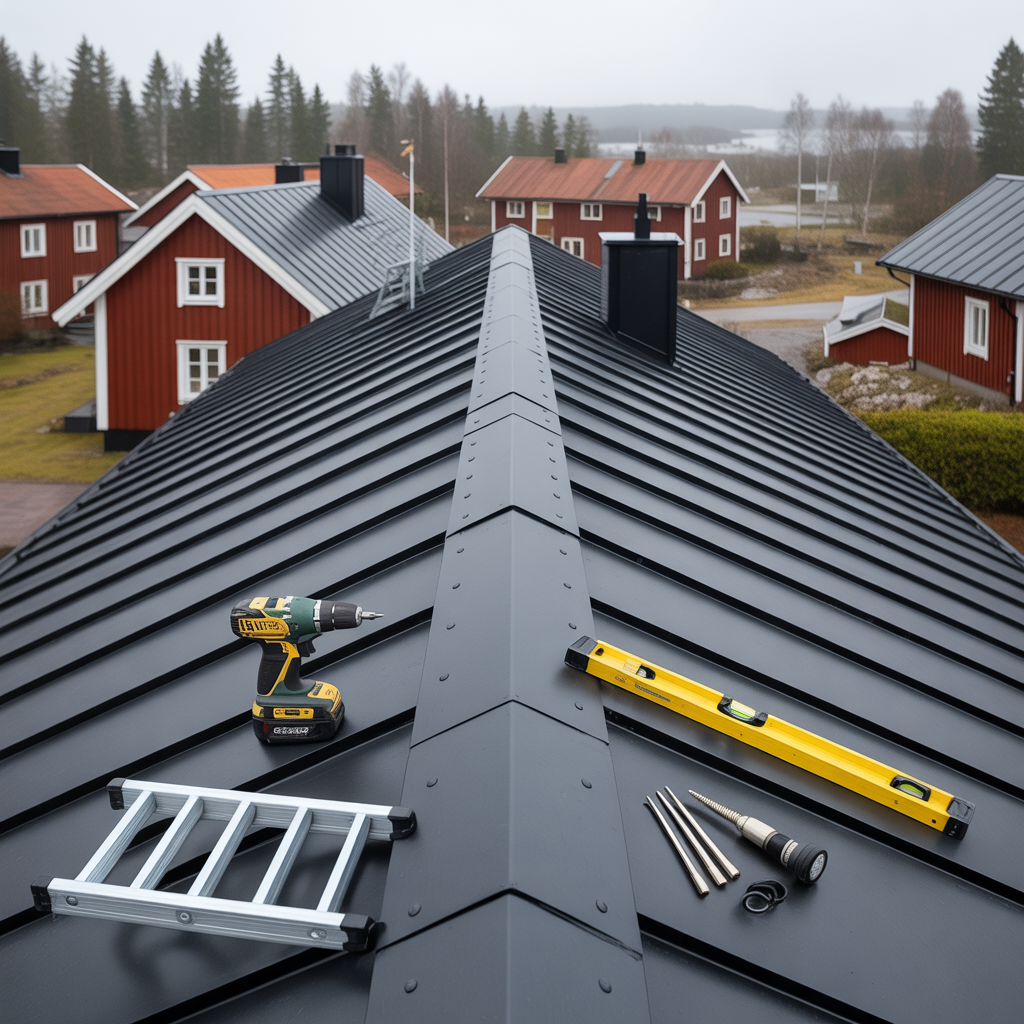 montering av taksakerhet checklista for stegar och racken